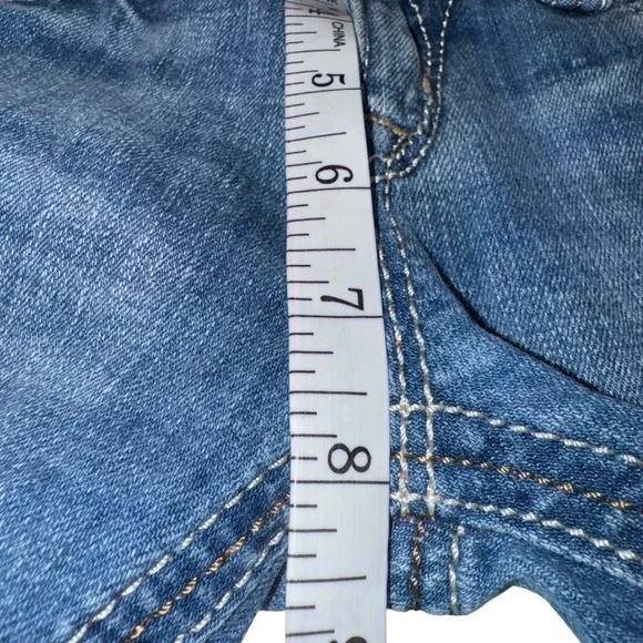 Rock Revival Women’s Jeans Size 28 Blue Bootcut Fluer-De-Lis Denim Stretch Fade - Picture 11 of 13